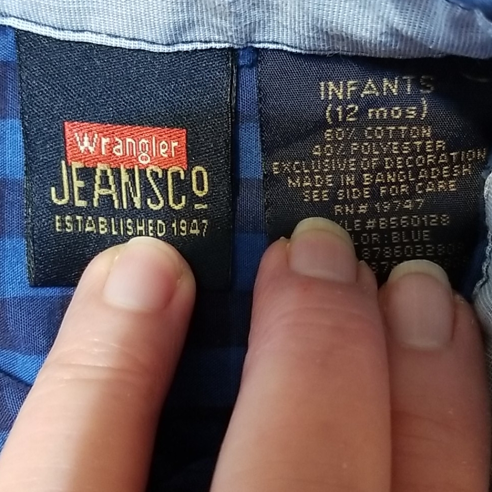 Wrangler 12 month button up shirts 2 - Picture 6 of 10